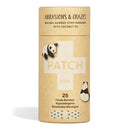 Patch Kids (Panda Design) Adhesive Strip with Coconut Oil, ¾ x 3 Inch (Carton of 25)