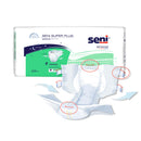 Seni Super Plus Overnight Heavy Absorbency Incontinence Brief, Regular (Case of 75)