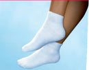 SOCK DIABETIC MINI-CREW CLOSEDWHT MD