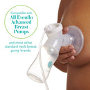 Breast Milk Collection Bottle Evenflo Advanced 5 oz. Food Grade Material Clear (Case of 12 Packs)