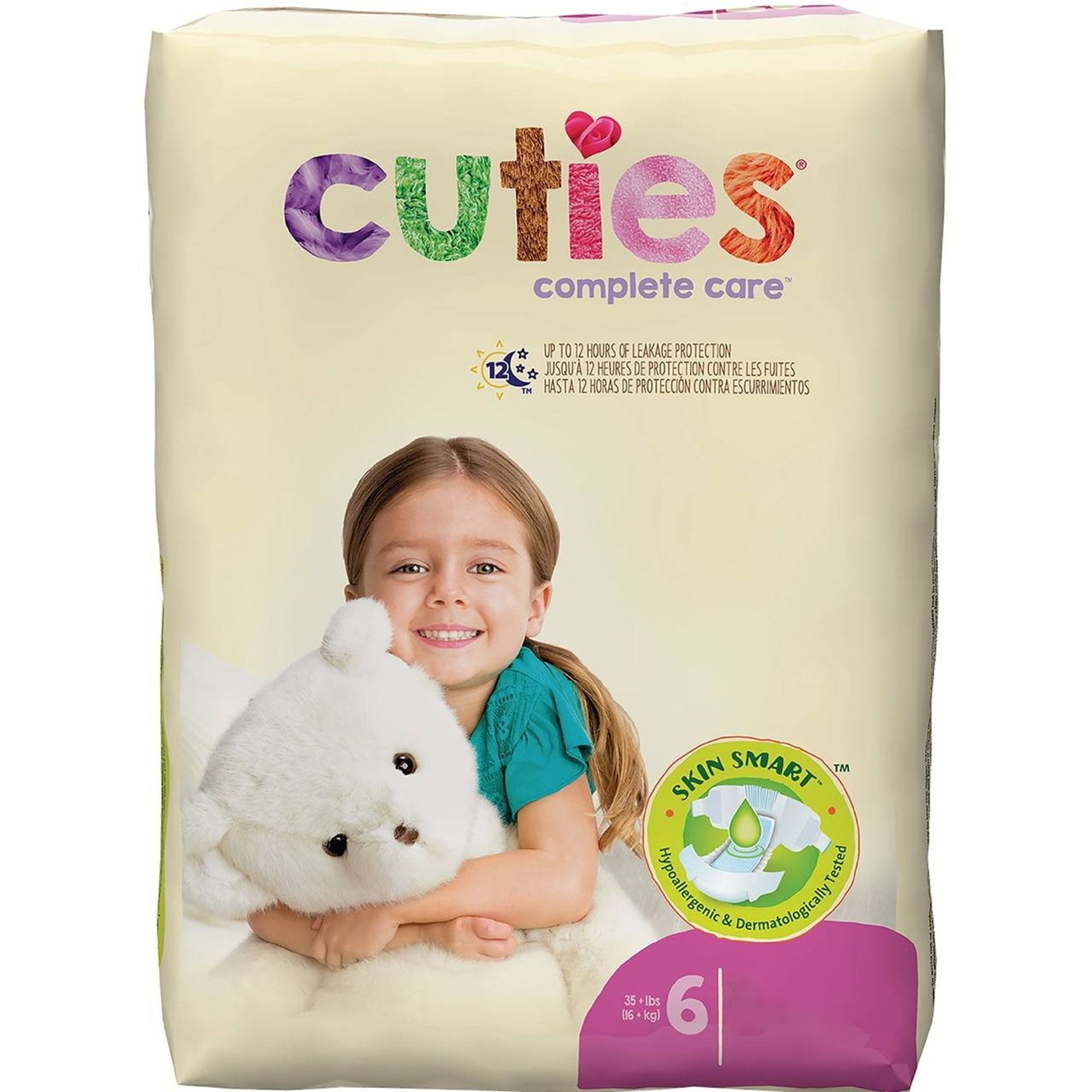 First Quality Products LLC Cuties Complete Care Diapers, Size 6 (200/CS) 