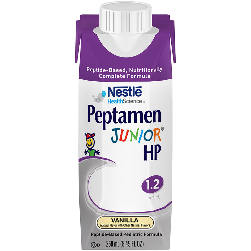 Peptamen Junior HP Peptide-Based Pediatric Formula, Vanilla, 8.45-ounce carton (Case of 24)