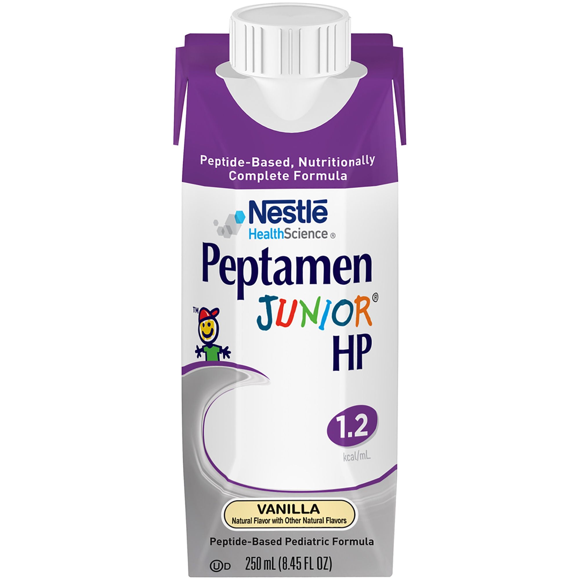 Peptamen Junior HP Peptide-Based Pediatric Formula, Vanilla, 8.45-ounce carton (Case of 24)