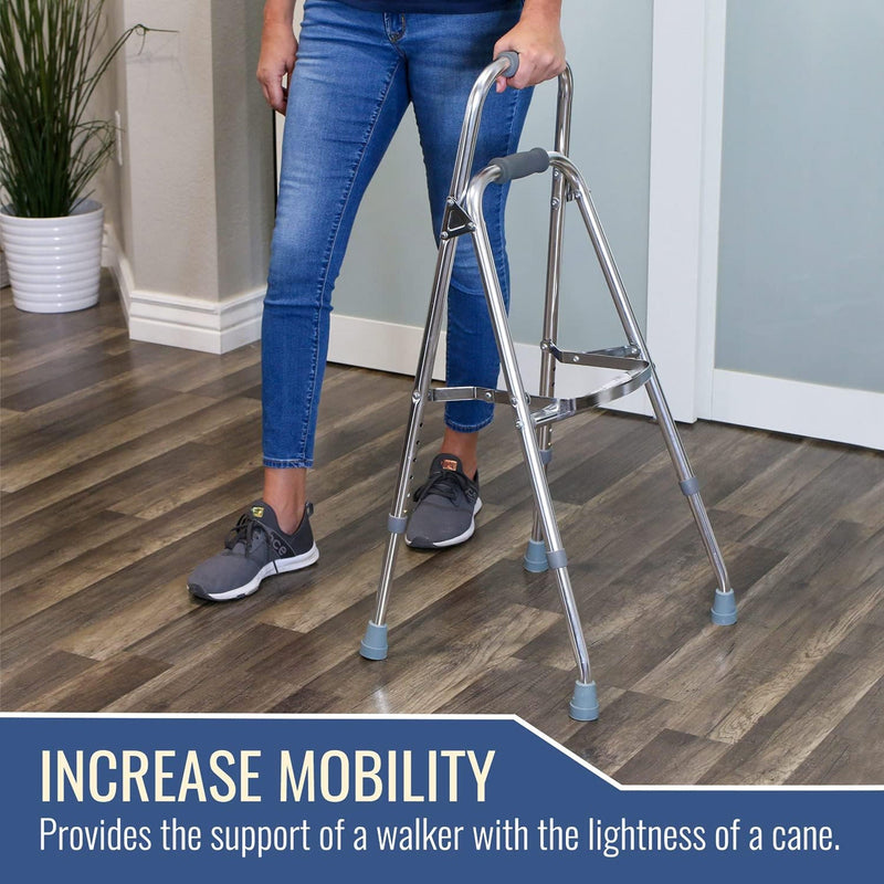 DMI Folding Walker, Silver (Each)