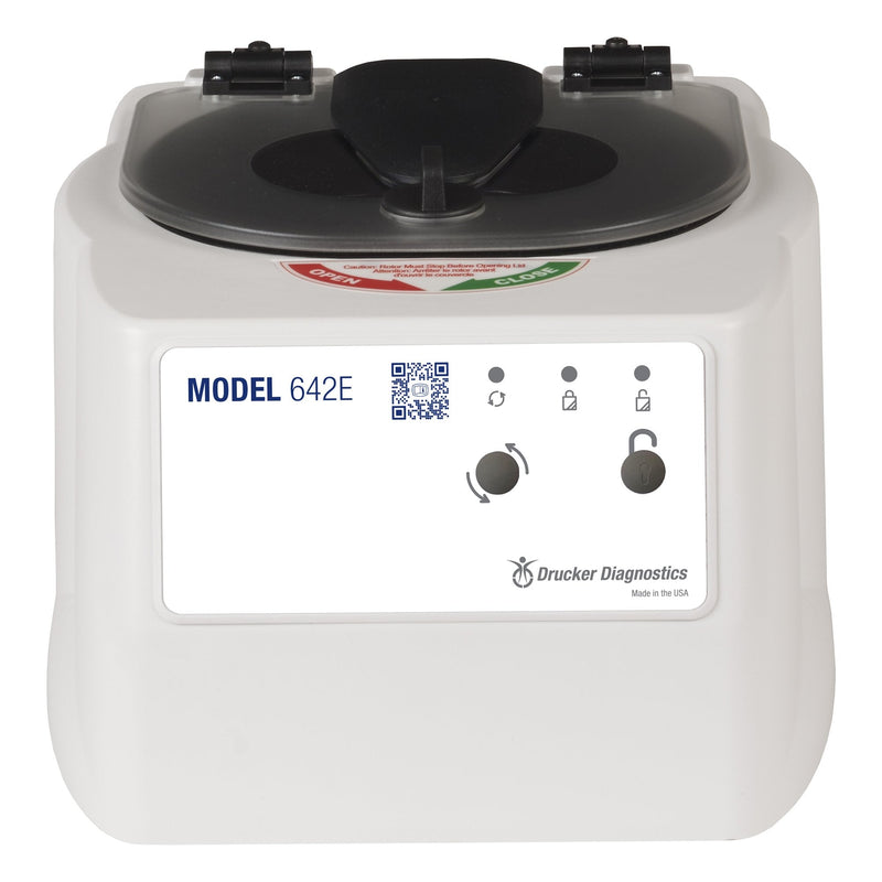 Drucker Single Speed Centrifuge 600 Series 6 Place Horizontal Rotor Fixed Speed 3,380 RPM 