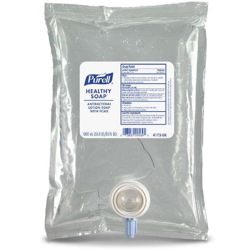 Purell Healthy Soap Antimicrobial Lotion Soap, 1,000 mL Dispenser Refill Bag (Case of 8)