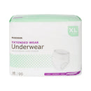 McKesson Extended Wear Maximum Absorbency Underwear, Extra Large (Case of 48)