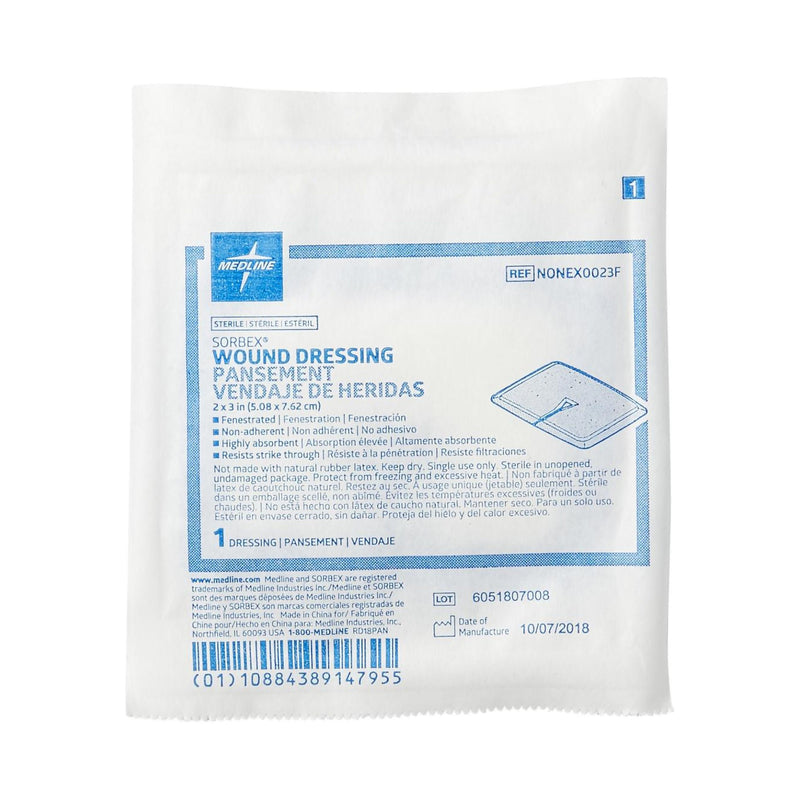 Sorbex Sterile Absorbent Dressing, 2 x 3 Inch (Case of 50)