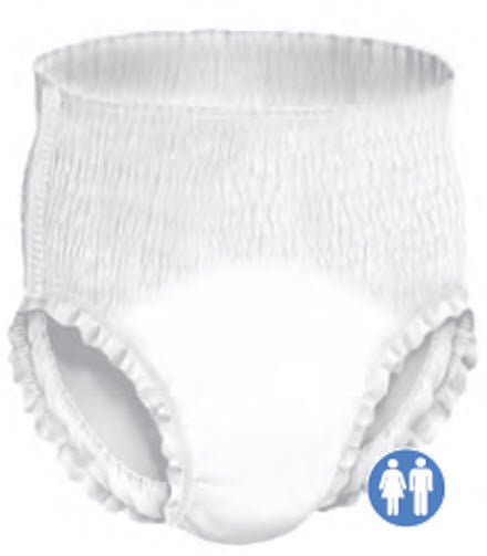 Absorbent Underwear Pull On with Tear Away Seams Adult X-Large Unisex Disposable Heavy Absorbency