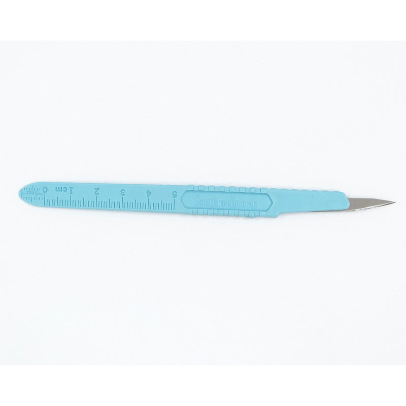 Scalpel No. 11 Polymer Coated Stainless Steel / Plastic Grooved Handle Sterile Disposable (Case)