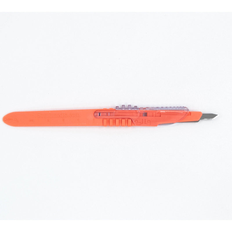 Safety Scalpel No. 15 Polymer Coated Stainless Steel / Plastic Classic Grip Handle Sterile Disposable