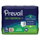 Prevail Maximum Absorbent Underwear, Extra Large (Case of 6 Packs)