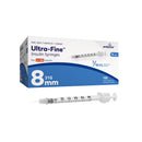 INSULIN SYRINGE W/NDL 31GX5/16100/SP 5SP/CS