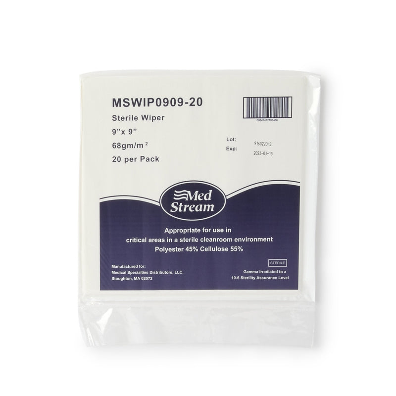 McKesson Brand McKesson Cleanroom Wipe ISO Class 5, White, Sterile, Disposable, 9 x 9 Inch (180/CS) 