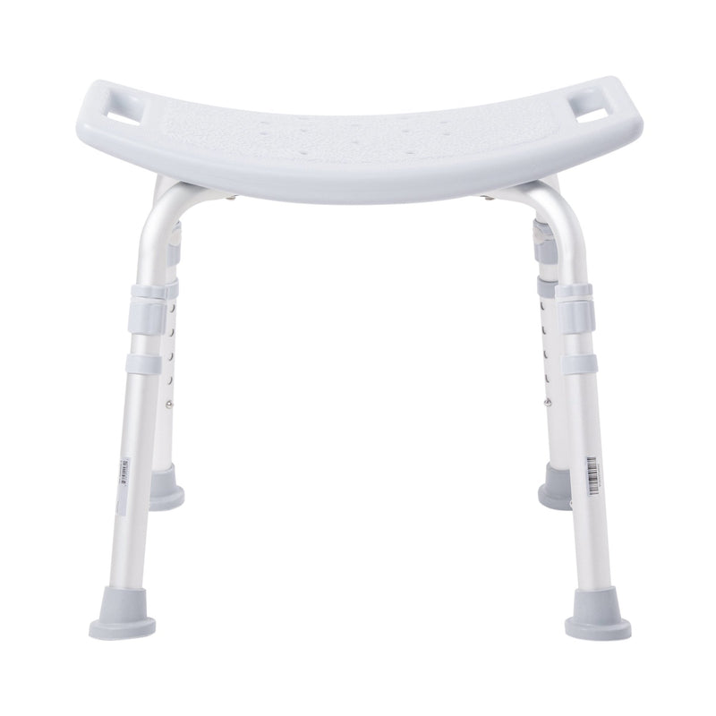 McKesson Aluminum Bath Bench Without Backrest, 15.5 – 19.5 Inch, Gray (Case of 4)