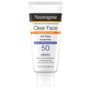 Neutrogena Clear Face Oil-Free Sunscreen, SPF 50 (Each) 
