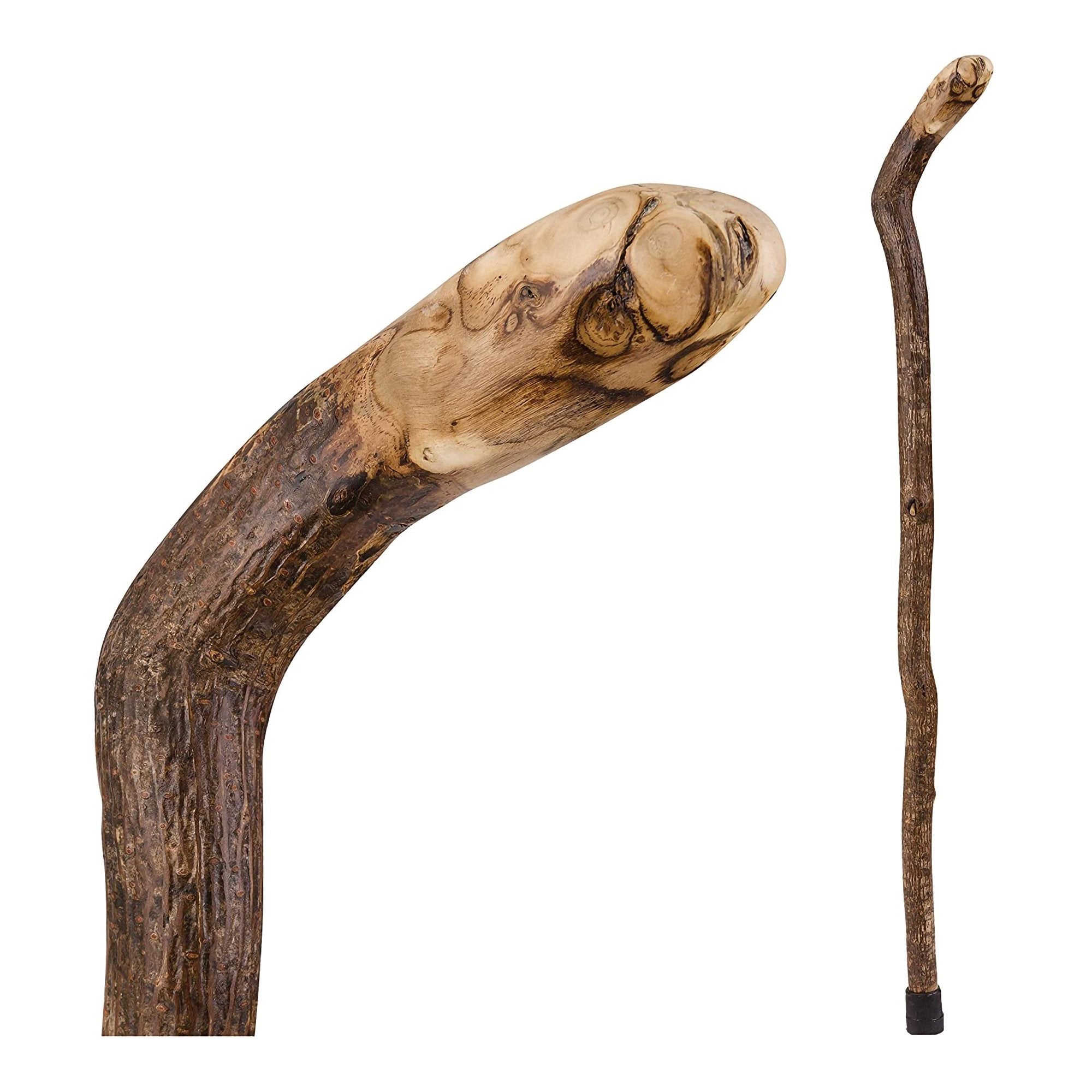 Mabis Healthcare Brazos Assorted Hardwood Knob Root Rustic Walking Cane, 37-Inch Height 
