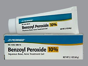 Perrigo 10% Benzoyl Peroxide Acne Treatment Gel, 2.1-ounce Tube (Each)