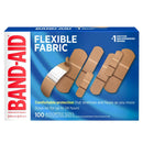 Band-Aid Flexible Fabric Adhesive Bandages Assorted Sizes (Box of 100)