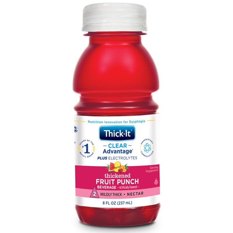 Thick-It Clear Advantage Plus Electrolytes Thickened Beverage, Fruit Punch (Case of 24)