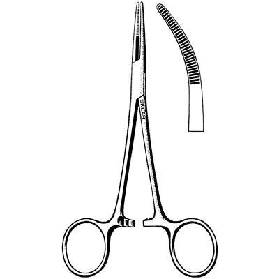 Sklar Kelly Hemostatic Forceps - 7", Curved, Extra Heavy - 74-3270 
