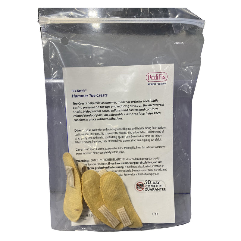 Pedifix Pedifix Right Pull-On Hammer Toe Crest for Right Foot, Small 