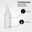 Medical Safety Systems Spray Bottle with Trigger Spray Mechanism, 1 Pint Capacity, Made of HDPE 