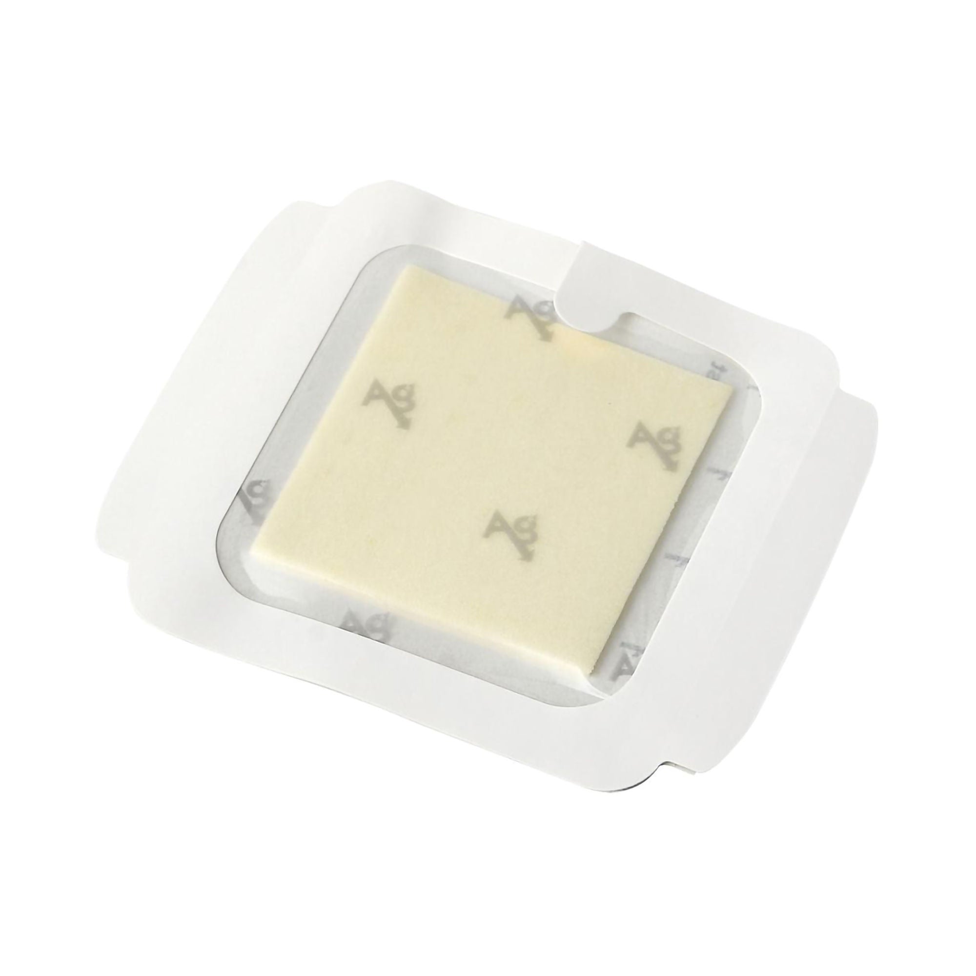 Medline Silver Foam Dressing Optifoam Ag+ 4 X 4 Inch Square Sterile (MSC9604 / CS)