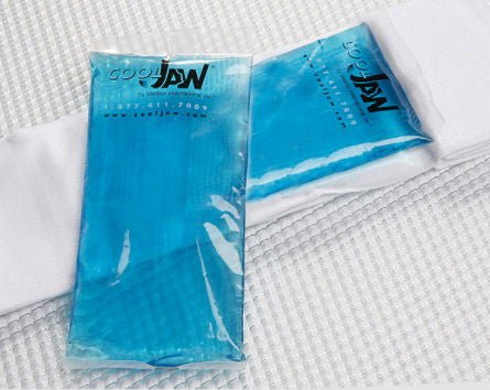 Facial Support Wrap with Gel Packs One Size Fits Most Poly Blend Fabric White (Pack of 2)