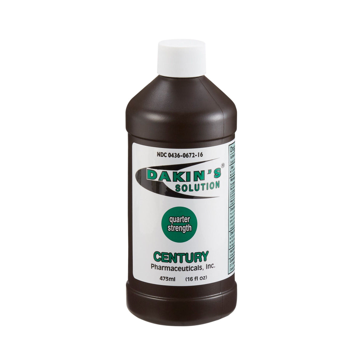 Wound Cleanser Dakin's Solution Quarter Strength 16 oz. Twist Cap Bottle NonSterile Antimicrobial