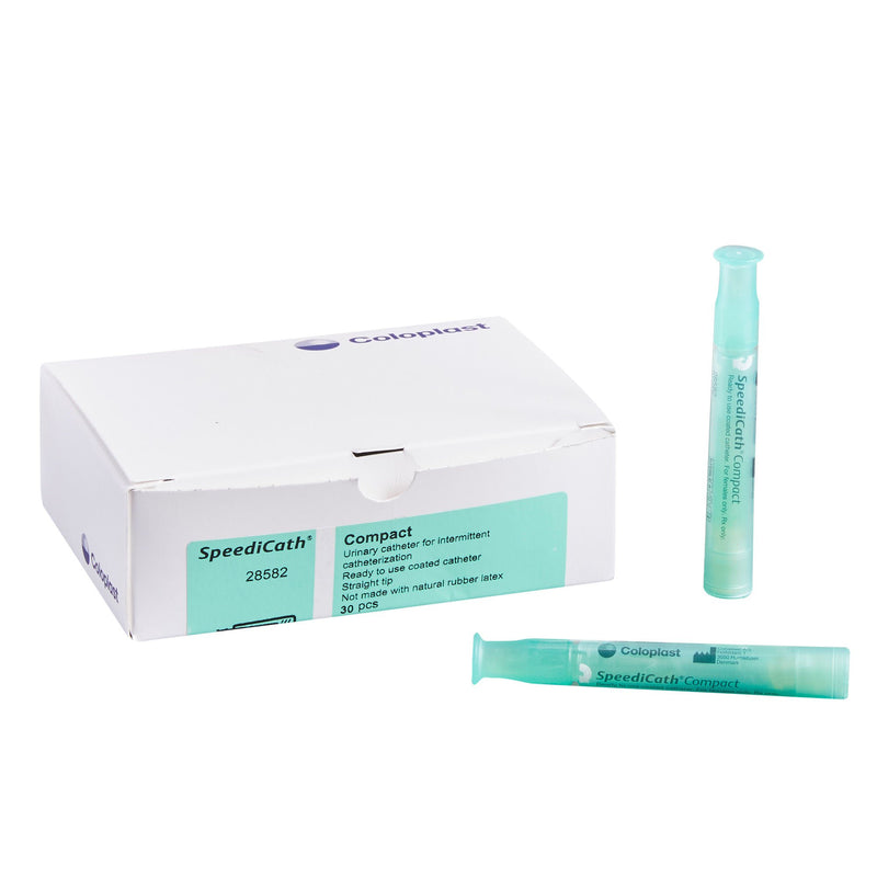 Urethral Catheter SpeediCath Compact Nelaton Tip Hydrophilic Coated Polyurethane 12 Fr. 2-3/4 Inch Length (Box of 30)
