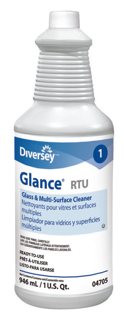 Glance RTU Glass and Multi-Surface Cleaner, 32 oz. (Case of 12)