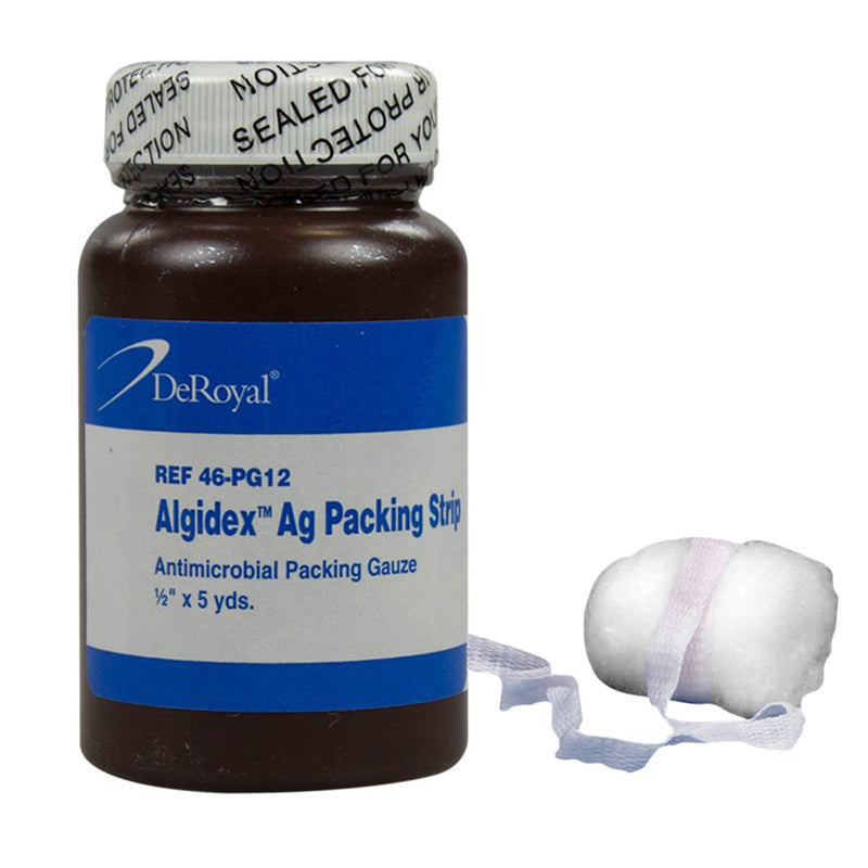 Silver Wound Packing Strip Algidex Ag 1/2 Inch X 5 Yard Sterile 