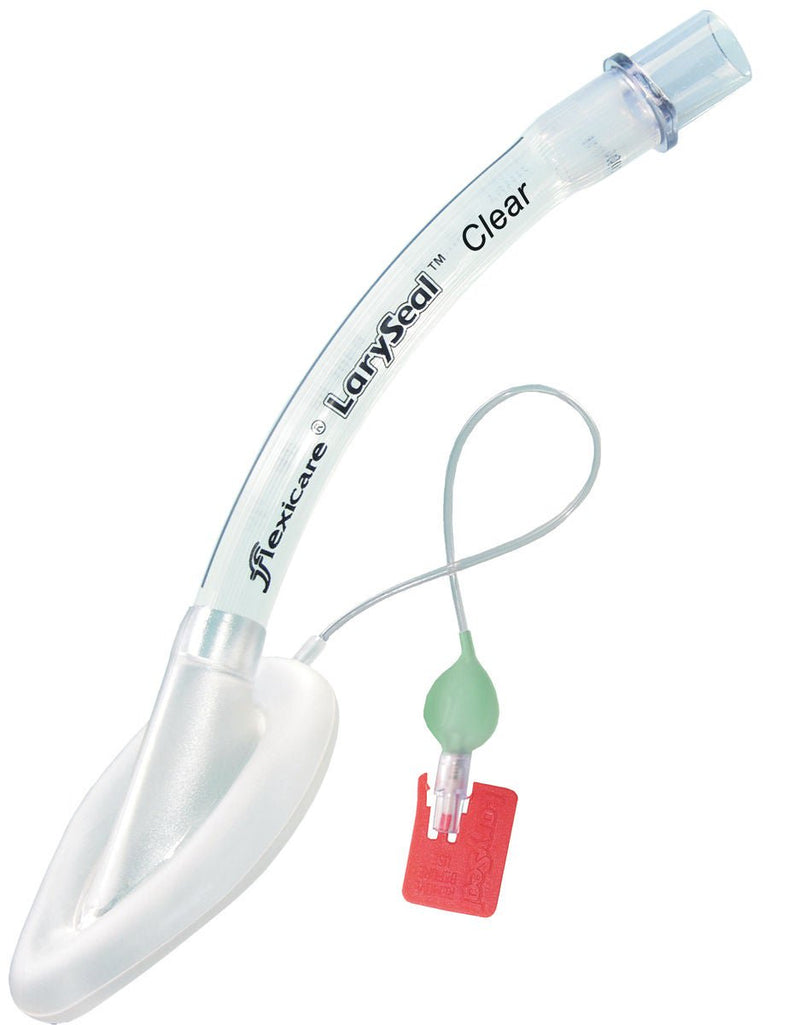 Curved Laryngeal Mask LarySeal Clear Size 1.5 7 mL Cuff PVC Single Patient Use Sterile (Box)