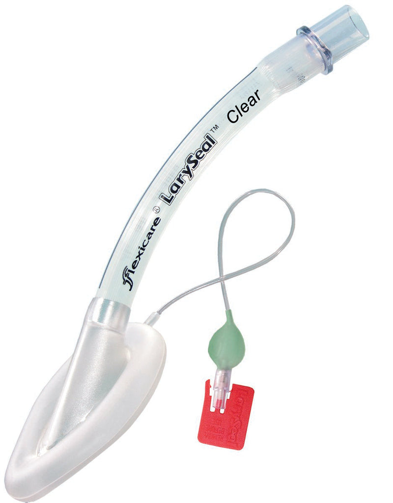 Curved Laryngeal Mask LarySeal Clear Size 5 40 mL Cuff PVC Single Patient Use Sterile 