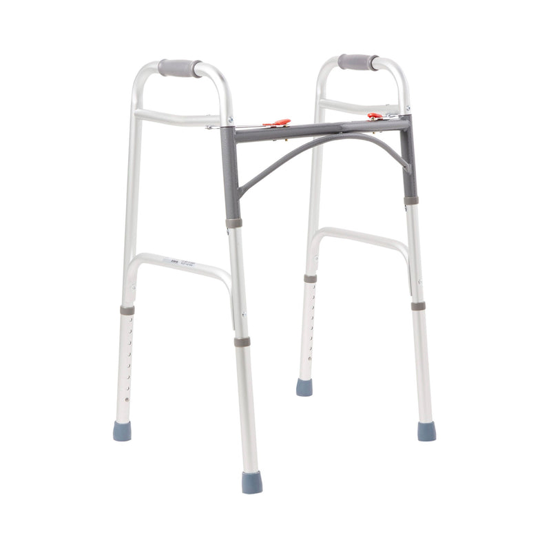 McKesson Aluminum Folding Walker, 32 – 39 Inch Height (Each)