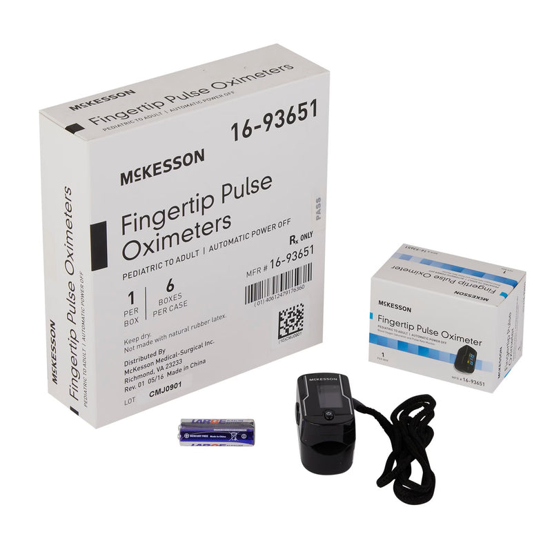 Fingertip Pulse Oximeter McKesson Adult Battery Operated OLED Display (Case of 6)