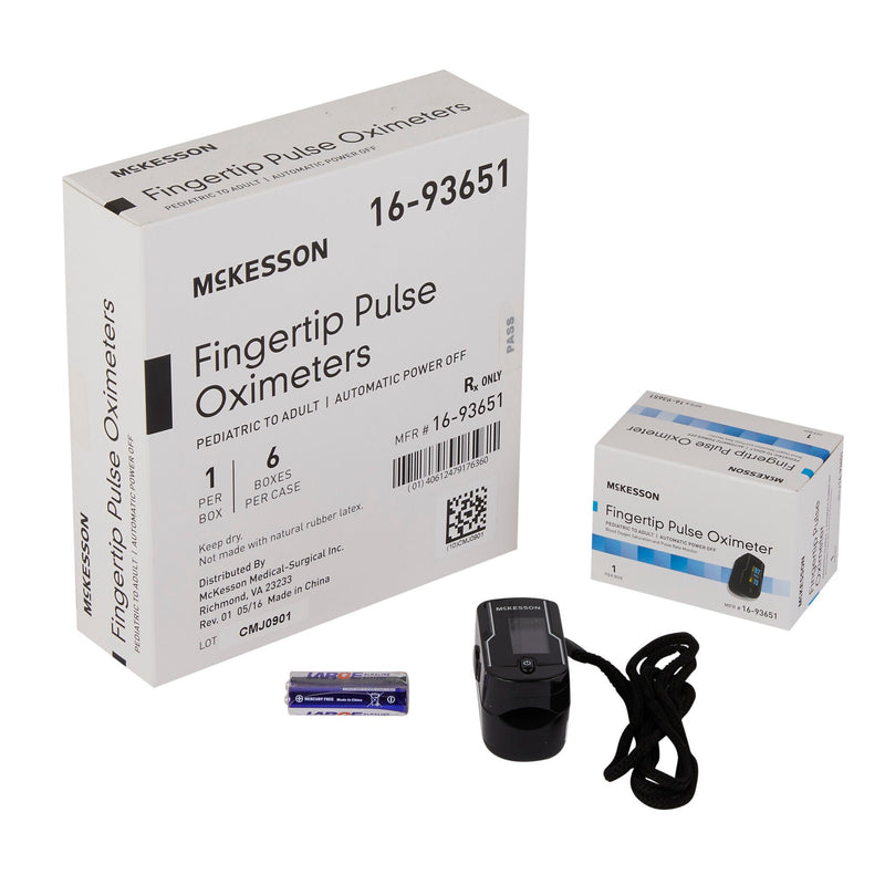 Fingertip Pulse Oximeter McKesson Adult Battery Operated OLED Display (Case of 6)