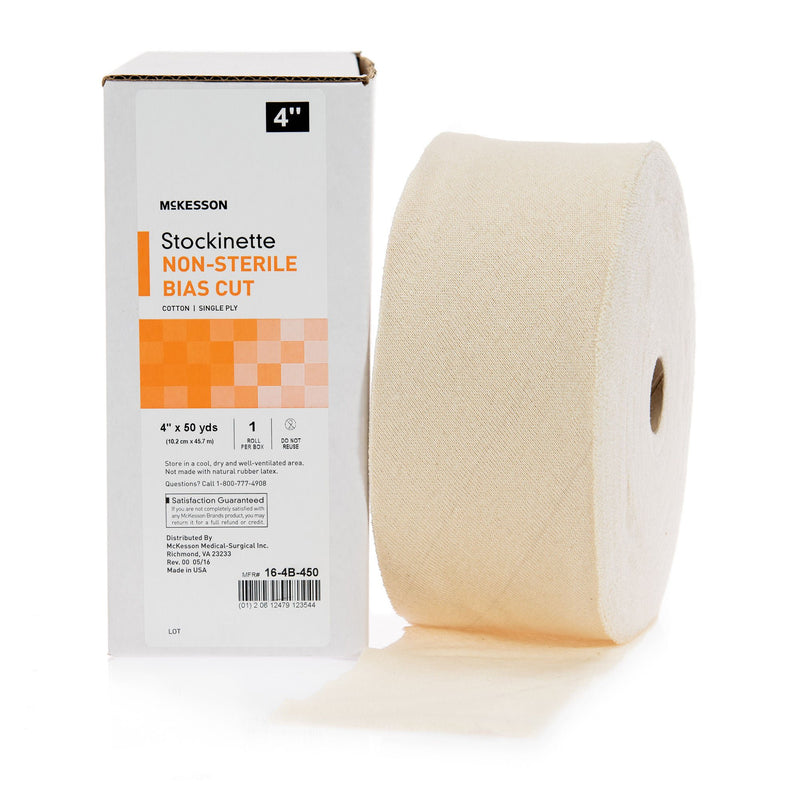 McKesson Bias Cut Stockinette, 4 Inch x 50 Yard (Case of 10 Rolls)