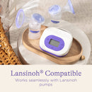 Emerson Healthcare Lansinoh ComfortFit 21-millimeter Flanges for Lansinoh Breast Pumps, One Pair (12/CS)
