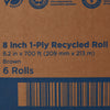 enMotion Brown Paper Towel, 8-1/5 Inch x 700 Foot (Case of 6 Rolls)