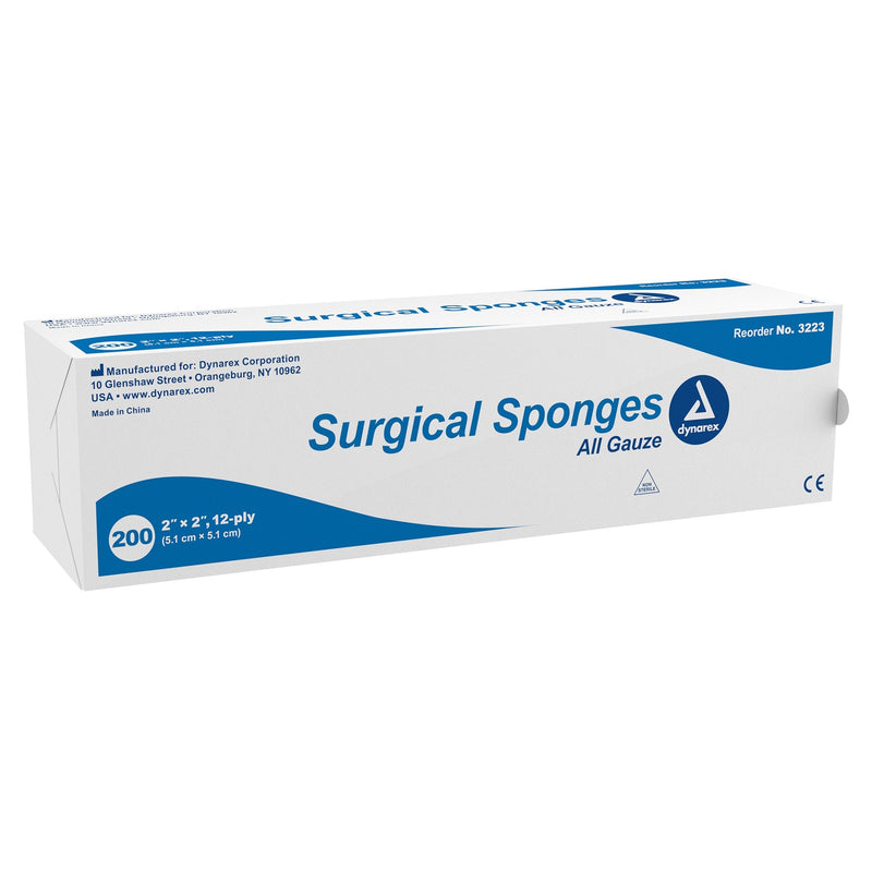 Dynarex dynarex Gauze Sponge, 2 x 2 Inch, 12-Ply (8000/CS) 