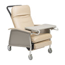 Drive DeVilbiss Healthcare Bariatric Recliner Drive Tan Vinyl 5 Inch Casters 500 lbs. Weight Capacity 