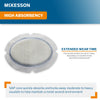 Super Absorbent Charcoal Dressing McKesson Oval 6-5/8 X 8-3/16 Inch With Border Sterile (Case of 80)