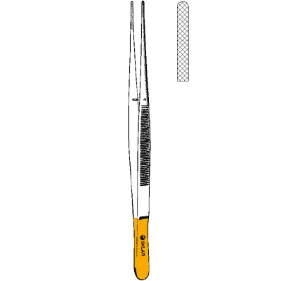 Sklar TC Potts-Smith Dressing Forceps - 8-1/4", Straight, Serrated - 51-4382