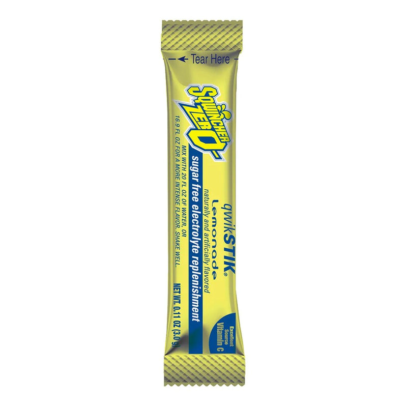 Kent Precision Foods Sqwincher Quik Stik Zero Lemonade Electrolyte Replenishment Drink Mix (500/CS) 