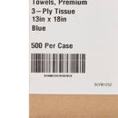 McKesson Nonsterile Blue Procedure Towel, 13 x 18 Inch (Case of 500)