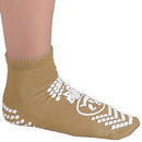 Principle Business Enterprises Pillow Paws Ankle High Double Imprint Terries Slipper Socks, Extra Large, Light Brown (48/CS) 