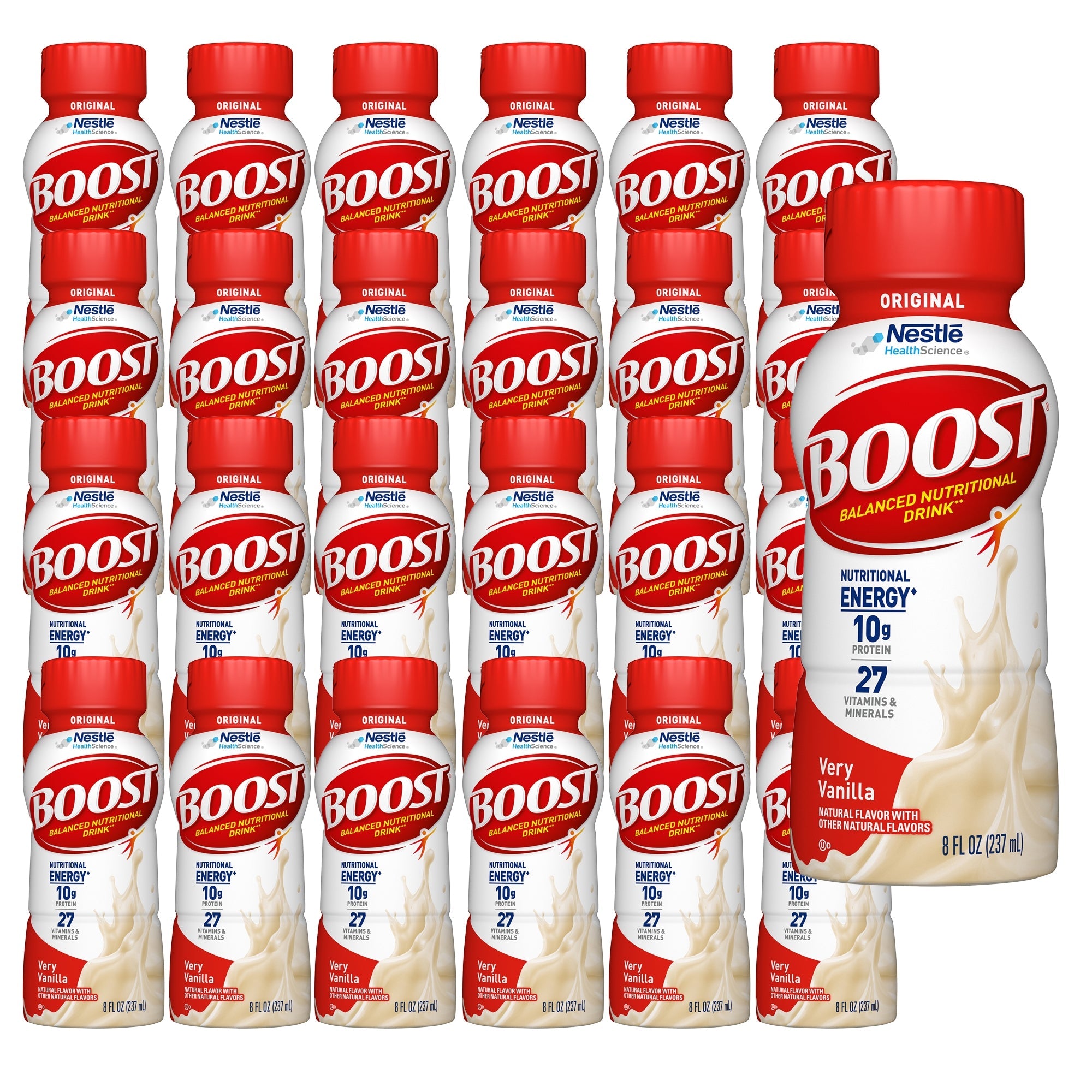 Nestle Healthcare Nutrition Boost Original Vanilla Balanced Nutritional Drink, 8-ounce Carton (24/CS) 