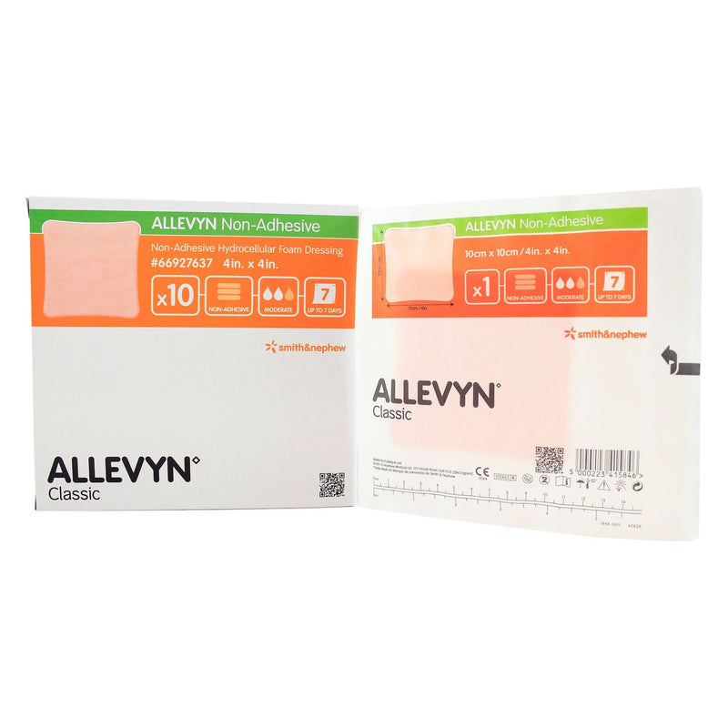 Allevyn Classic Nonadhesive without Border Foam Dressing, 4 x 4 Inch (Case of 70)